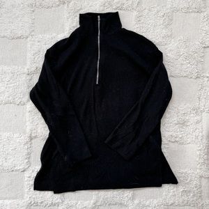 H&M ribbed quarter zip sweater